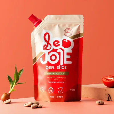 AI-Generated Food pouch packaging for Food and Snacks