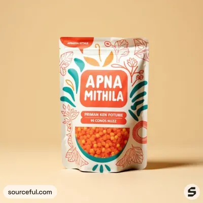 AI-Generated packaging for Food pouch in the Food and Snacks industry