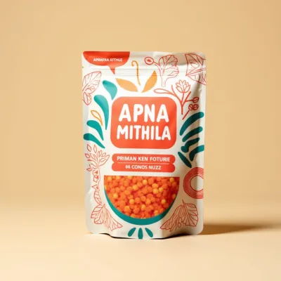 AI-Generated packaging for Food pouch in the Food and Snacks industry