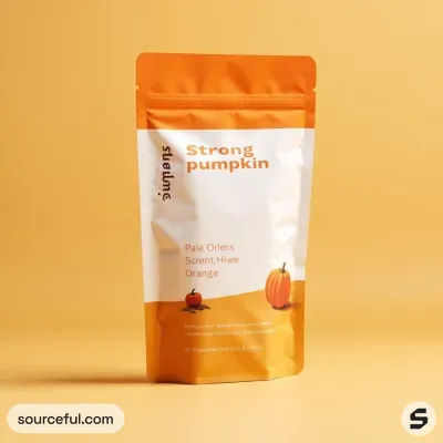 AI-Generated white food pouch packaging