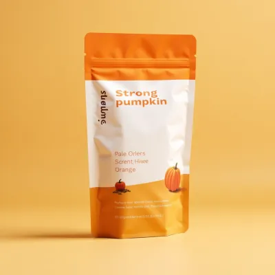 AI-Generated white food pouch packaging