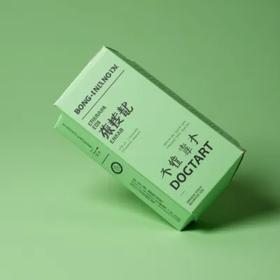 AI-Generated hunter green carton box packaging