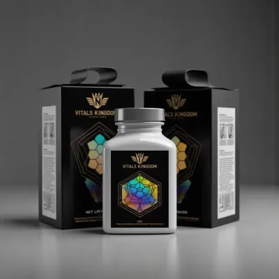 AI-Generated packaging for Swing top bottle in the Pharmaceuticals and Supplements industry