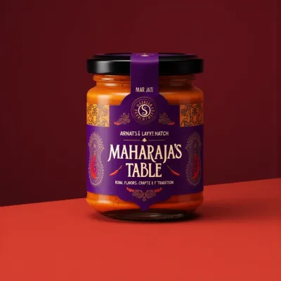 AI-Generated packaging for Food glass jar