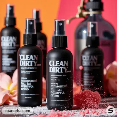 AI-Generated packaging for Mist spray bottle in the Beauty and Personal Care industry