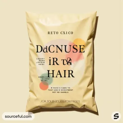 AI-Generated packaging for Plastic mailing bag in the Beauty and Personal Care industry