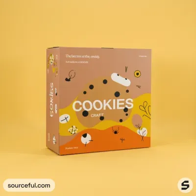 AI-Generated packaging for Shipping box in the Food and Snacks industry