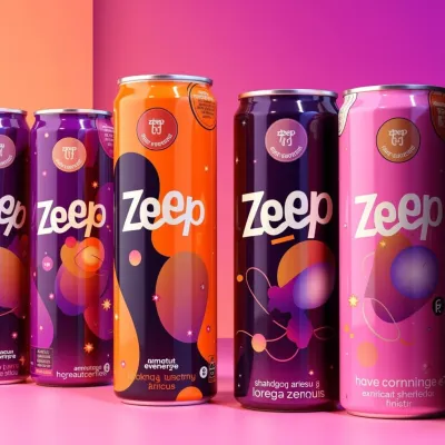 AI-Generated packaging for Drinks can in the Beverages industry