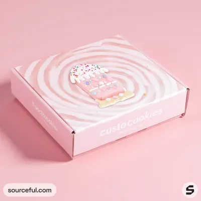 AI-Generated packaging for Mailer box in the Food and Snacks industry