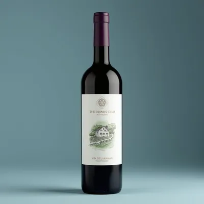 AI-Generated packaging for Bordeaux wine bottle