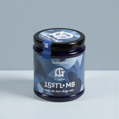 AI-Generated packaging for Food glass jar