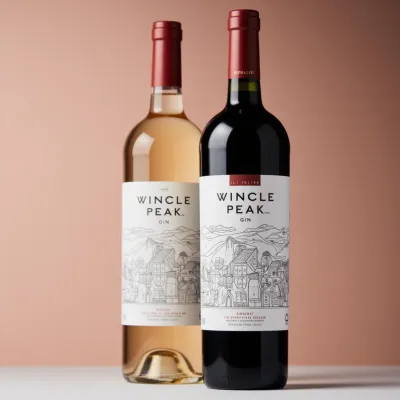 AI-Generated packaging for Bordeaux wine bottle