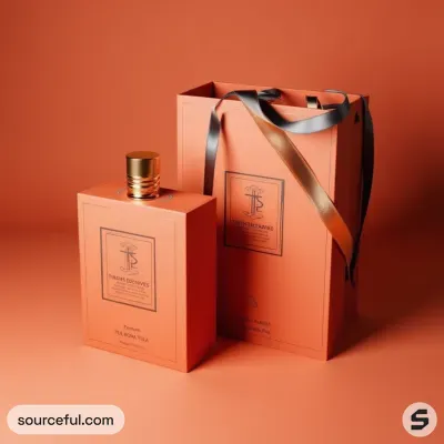 AI-Generated packaging for Perfume bottle in the Beauty and Personal Care industry