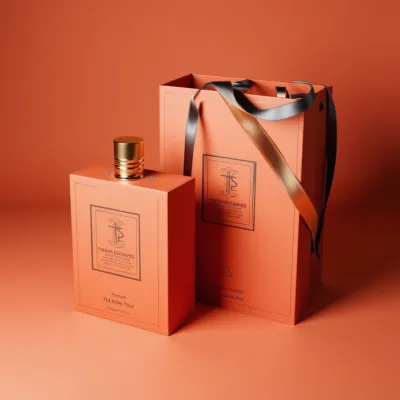 AI-Generated packaging for Perfume bottle