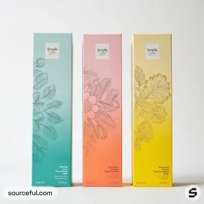 AI-Generated packaging for Perfume bottle in the Health and Wellness industry