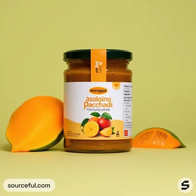 AI-Generated packaging for Food glass jar in the Packaged Foods industry
