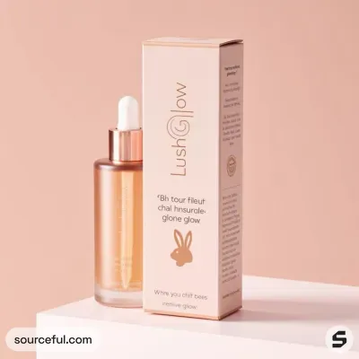 AI-Generated white dropper bottle packaging