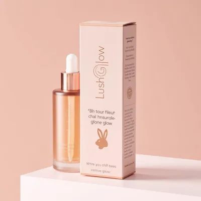 AI-Generated packaging for Dropper bottle in the Beauty and Personal Care industry
