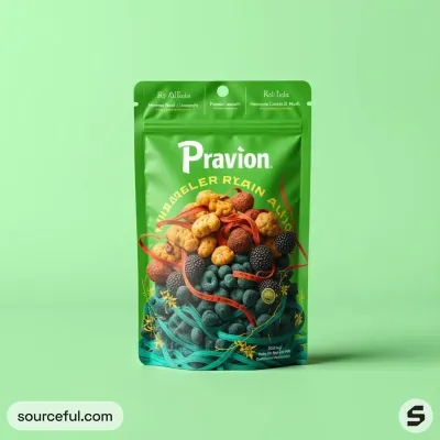 AI-Generated packaging for Food pouch in the Packaged Foods industry