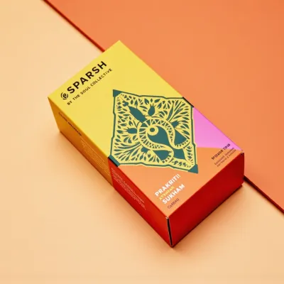 AI-Generated blush carton box packaging