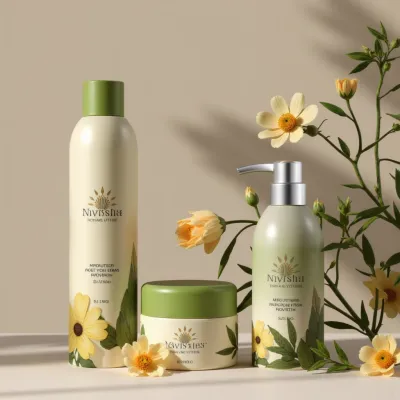 AI-Generated packaging for Cosmetics glass jar