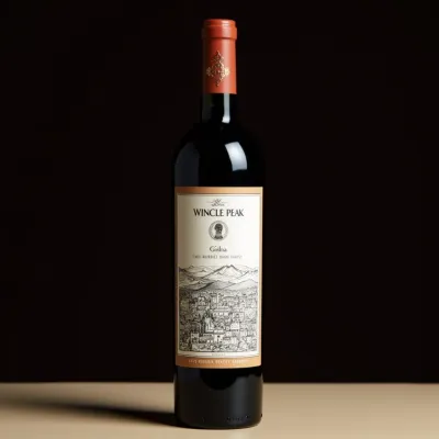AI-Generated packaging for Bordeaux wine bottle