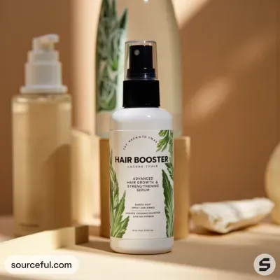 AI-Generated packaging for Mist spray bottle in the Haircare Products industry