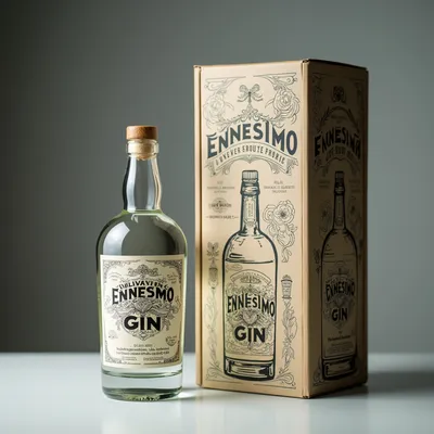 AI-Generated packaging for Swing top bottle