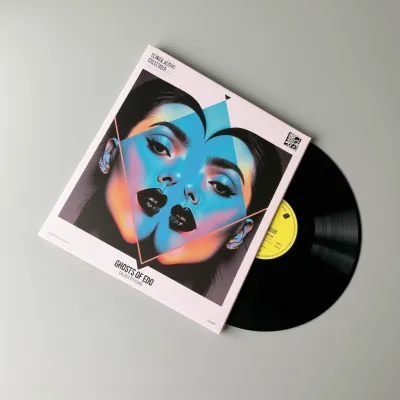 AI-Generated packaging for Vinyl album cover