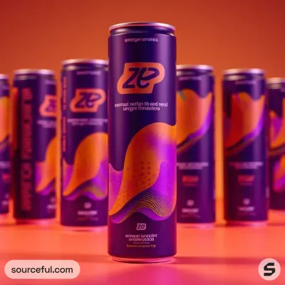 AI-Generated packaging for Drinks can in the Beverages industry