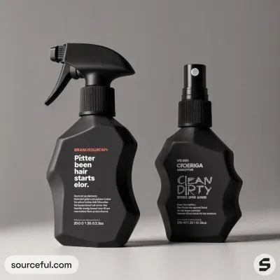 AI-Generated packaging for Mist spray bottle in the Beauty and Personal Care industry