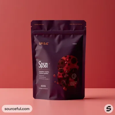 AI-Generated pullman brown food pouch packaging