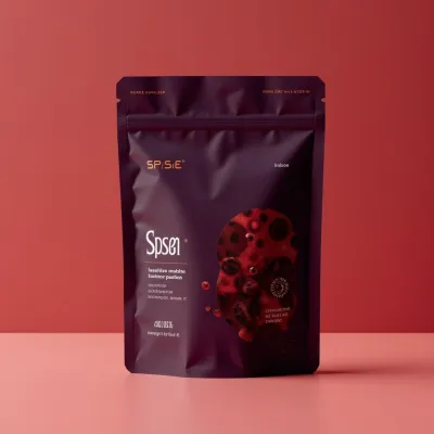 AI-Generated pullman brown food pouch packaging