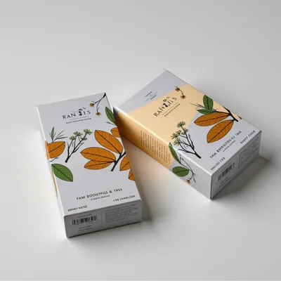 AI-Generated packaging for Carton box in the Fragrances industry