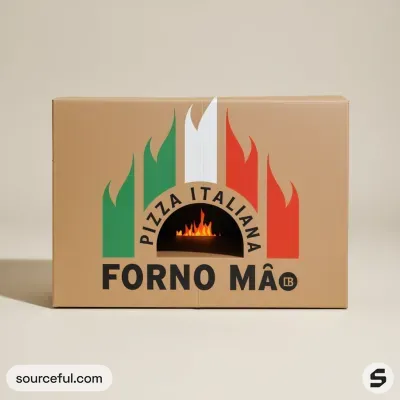 AI-Generated packaging for Shipping box in the Food and Snacks industry