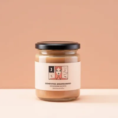 AI-Generated packaging for Cosmetics glass jar in the Skincare industry