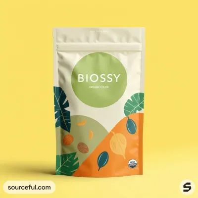AI-Generated packaging for Food pouch in the Organic and Natural Products industry