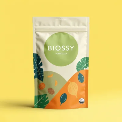 AI-Generated packaging for Food pouch in the Organic and Natural Products industry