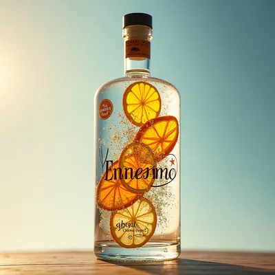 AI-Generated packaging for Swing top bottle