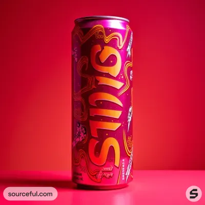 AI-Generated packaging for Drinks can in the Beverages industry
