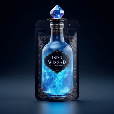 AI-Generated white food pouch packaging