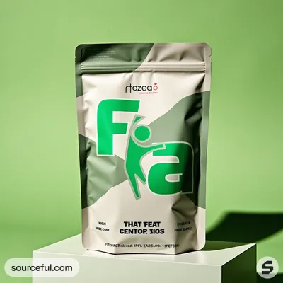 AI-Generated packaging for Food pouch in the Health and Wellness industry