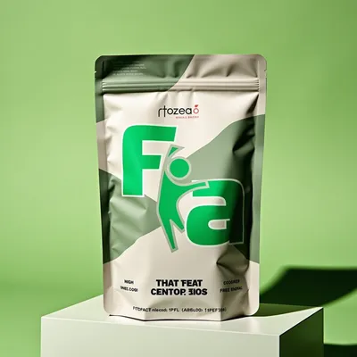 AI-Generated packaging for Food pouch in the Health and Wellness industry