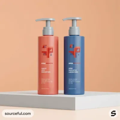 AI-Generated packaging for Pump bottle in the Beauty and Personal Care industry