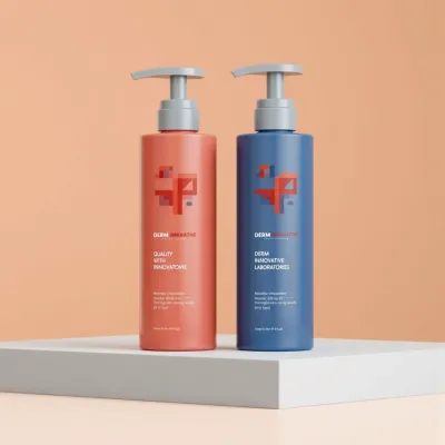 AI-Generated packaging for Pump bottle in the Beauty and Personal Care industry