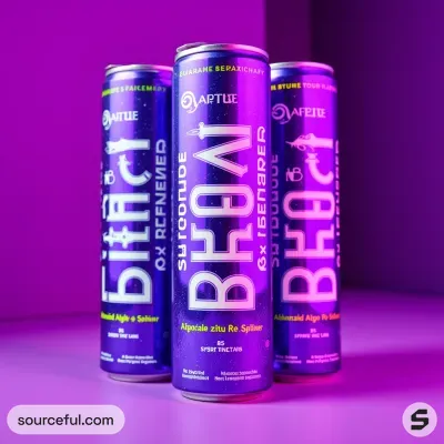 AI-Generated packaging for Drinks can in the Beverages industry