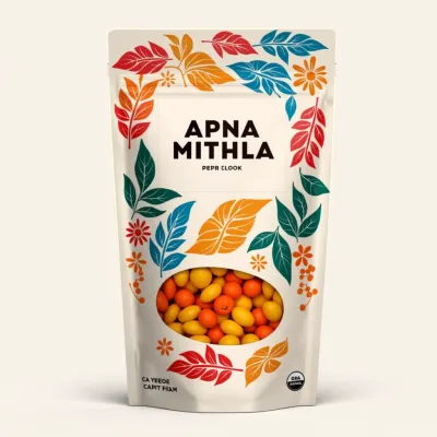 AI-Generated packaging for Food pouch in the Food and Snacks industry