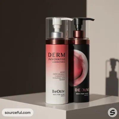 AI-Generated white pump bottle packaging