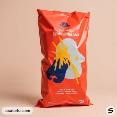 AI-Generated packaging for Plastic mailing bag in the Packaged Foods industry