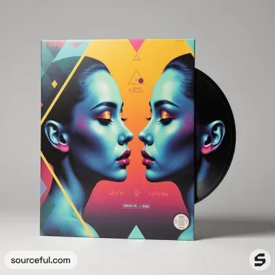AI-Generated packaging for Vinyl album cover